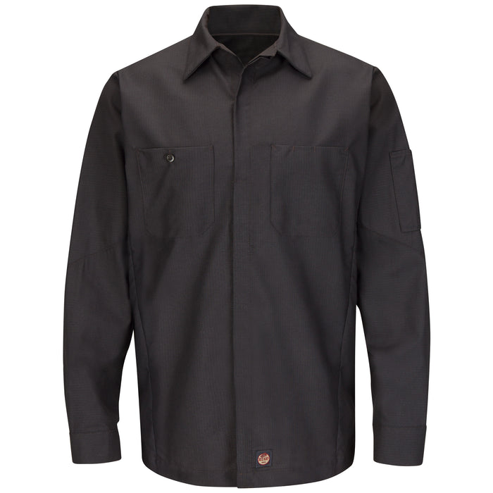 Men's Long Sleeve Two-Tone Crew Shirt