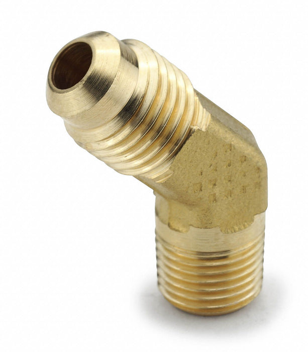Elbow Brass Flared 1/2 in MNPT 1/4 in