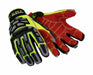 Safety Gloves Black/Hi-Vis Grn/Red L PR