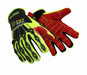 Safety Gloves Black/Hi-Vis Grn/Red S PR