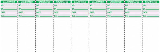 Label 3 H 1 W White/Green PK90
