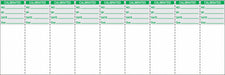 Label White/Green Polyester PK90
