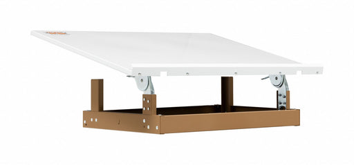 Mobile Work Station Tan/Wht Power Coated