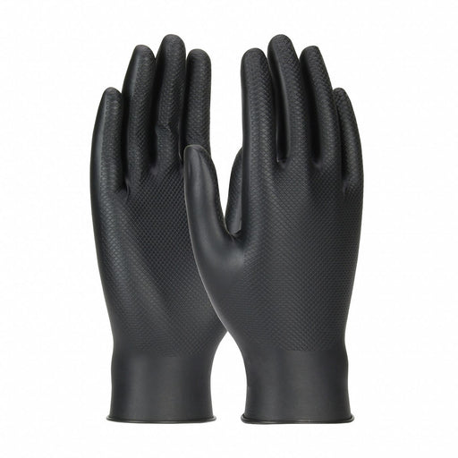 DisposableGloves Black M Size8 PK50