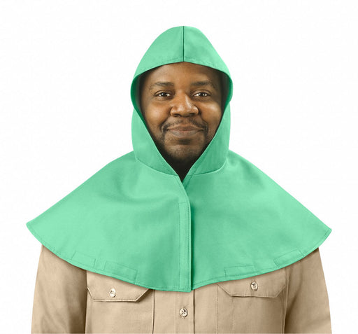 FR Cotton Welding Hood Hook and Loop