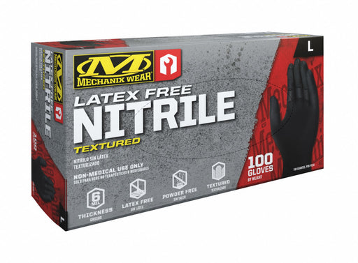 Gloves Nitrile Blk PK100