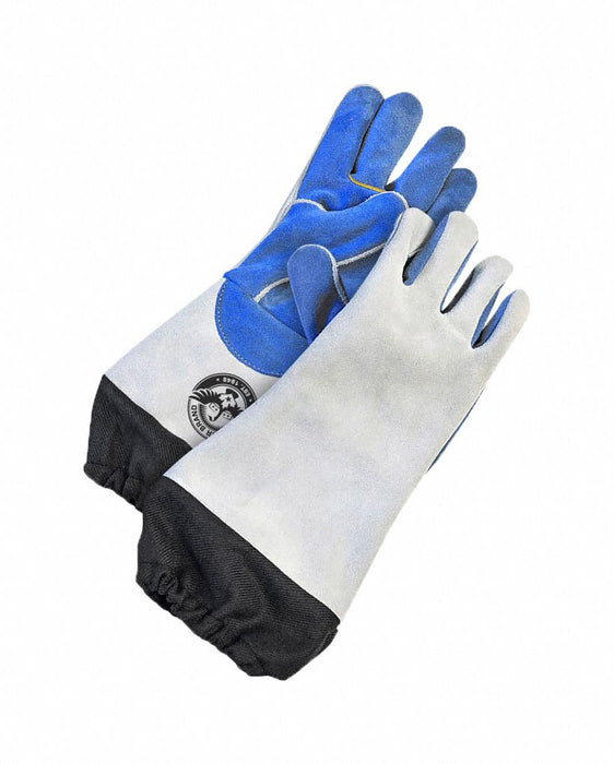 Welding Gloves Blue Gray M PR