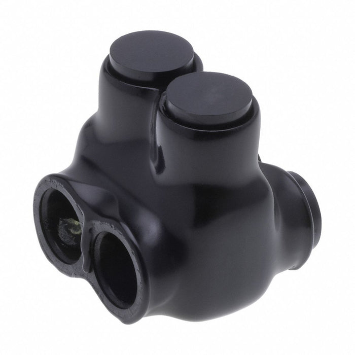 MultitapConnector Alum Blk Hex 2Port