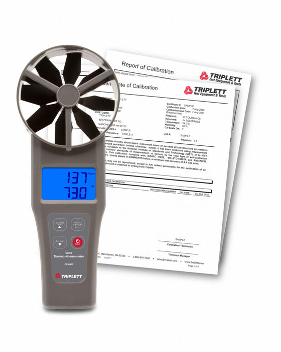 Anemometer 40 to 5 900fpm -4 to 140F