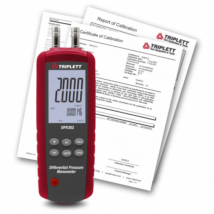 Manometer with NIST