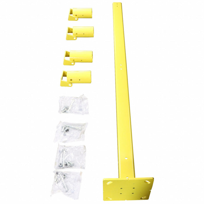 Safety Handrail Steel Yellow 43-5/16 H