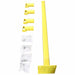 Safety Handrail Steel Yellow 43-5/16 H
