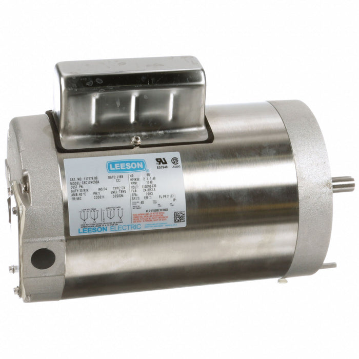 WashdownMotor 2hp 1740RPM 56C 115/230VAC