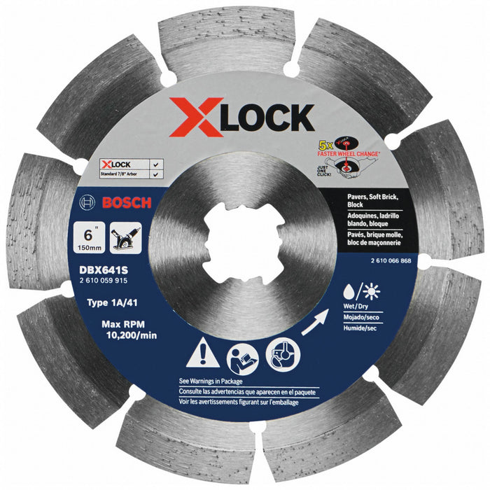 Diamond Grinder Blade 6 Blade X-Lock