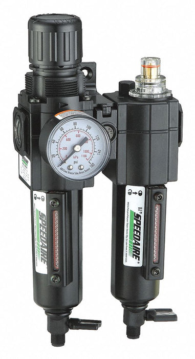 FRL 2 pcs 1/4 NPT 40 micron 51 cfm
