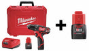 Cordless Drill/Driver Kit 12V W/Add Bat
