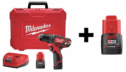 Cordless Drill/Driver Kit 12V W/Add Bat