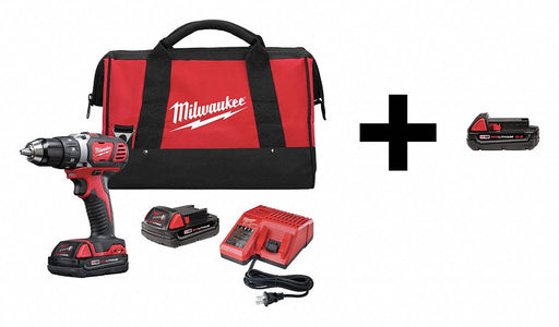 Drill Kit Cordless 1550 RPM 18V DC