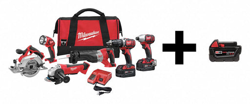 Cordless Combo Kit 18.0 V 6 Tools 3 Batt