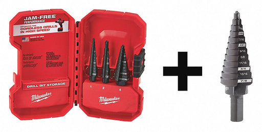 Step Drill Bit Set 4 pcs.
