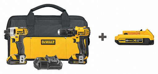 Cordless Combo Kit 20.0 V 2 Tools 3 Batt