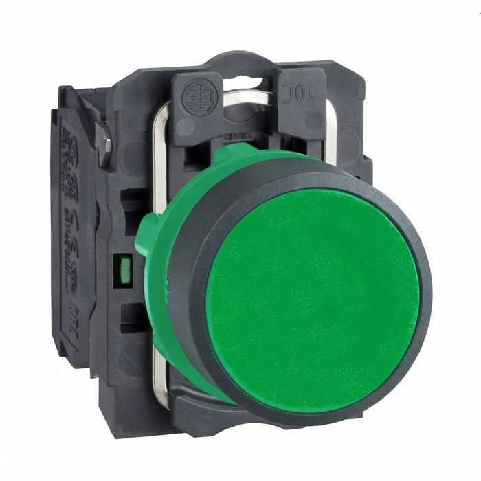 H7077 FlushPushButtonOperator NonIllum Grn 1NO