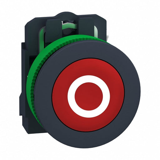 FlushPushButtonOperator NonIllum Red 1NC