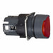 FlushPushButton Red No Lamp 16mm