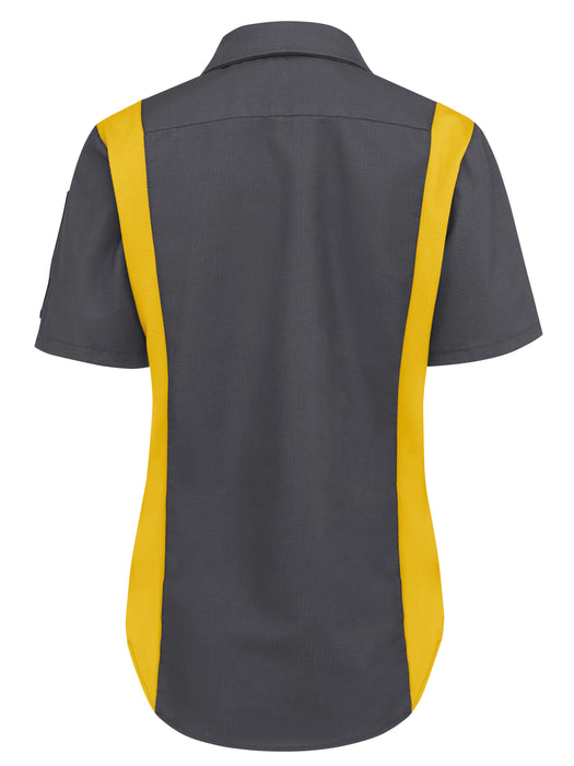 Women's Short Sleeve Performance Plus Shop Shirt with OilBlok Technology