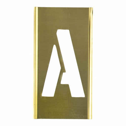 Individual Stencil Letter Brass
