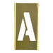 Individual Stencil Letter Brass