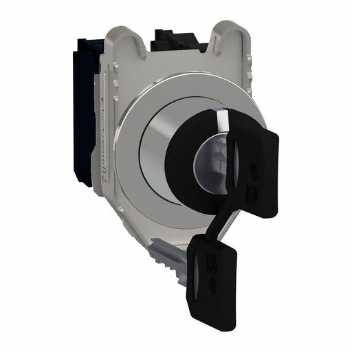 SelectorSwitch Keyed 3Pos 30mm Black