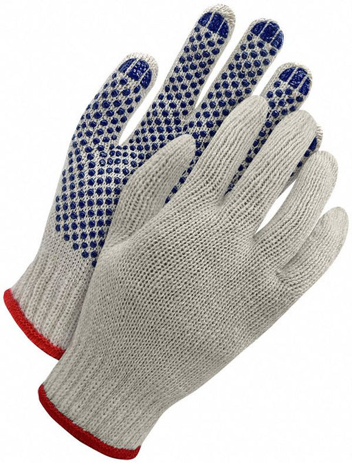 Poly/Cotton Natural w/ Blue Palm Grip