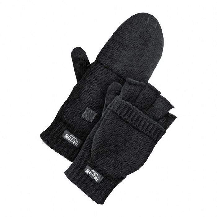 Flip Mitts Acrylic L Sz Black PR