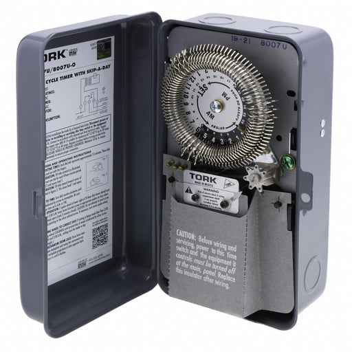 Electromechanical Timer 24 hr SPDT Metal