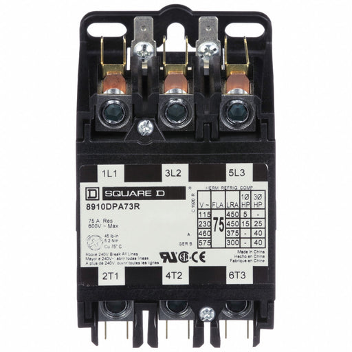 DefPurpContactor 220/208-240VAC 3P 75A