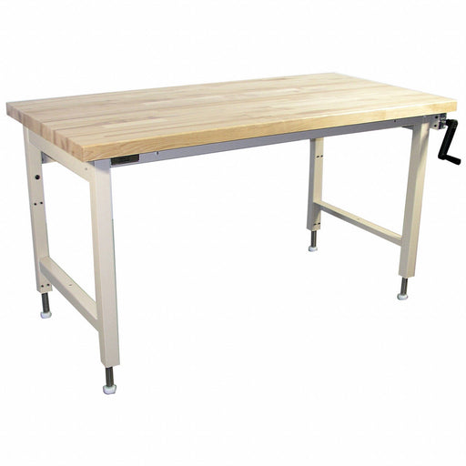 Workstation Ergo Solid Maple Lt Beige