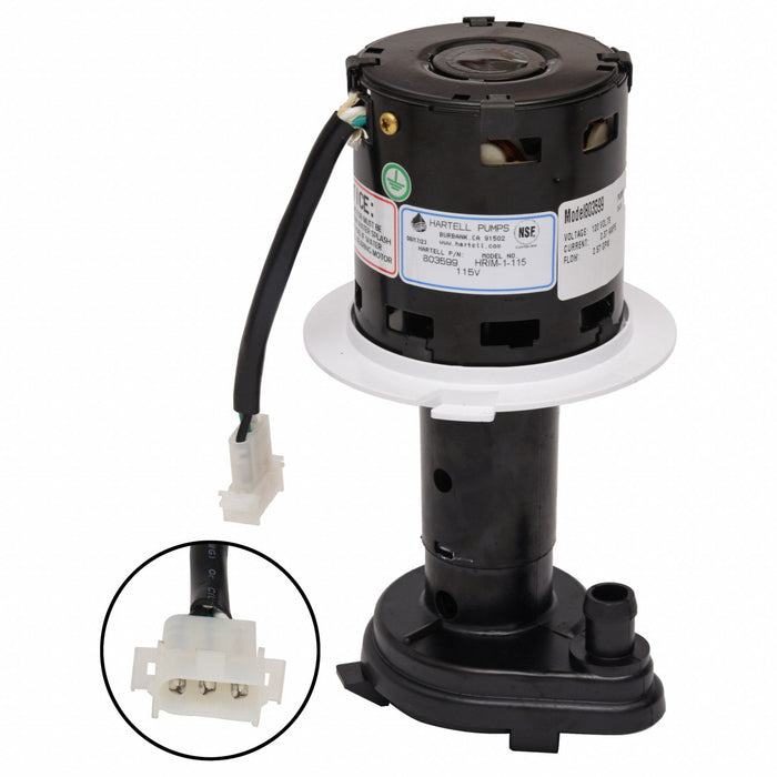 Ice Machine Pump Screened Intake 1/4 hp