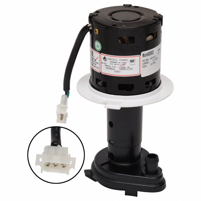 Ice Machine Pump Screened Intake 1/6 hp