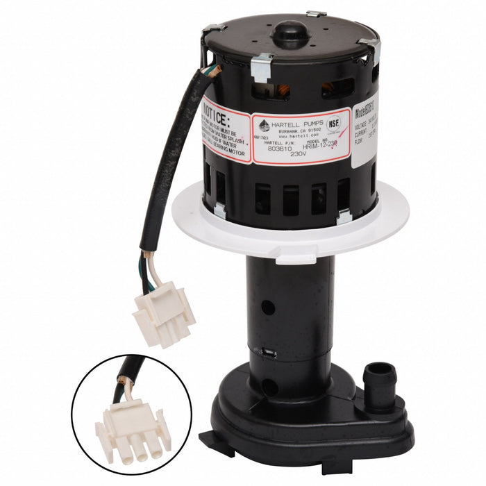 Ice Machine Pump Screened Intake 1/6 hp