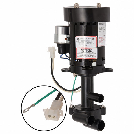Ice Machine Pump Screened Intake 1/6 hp