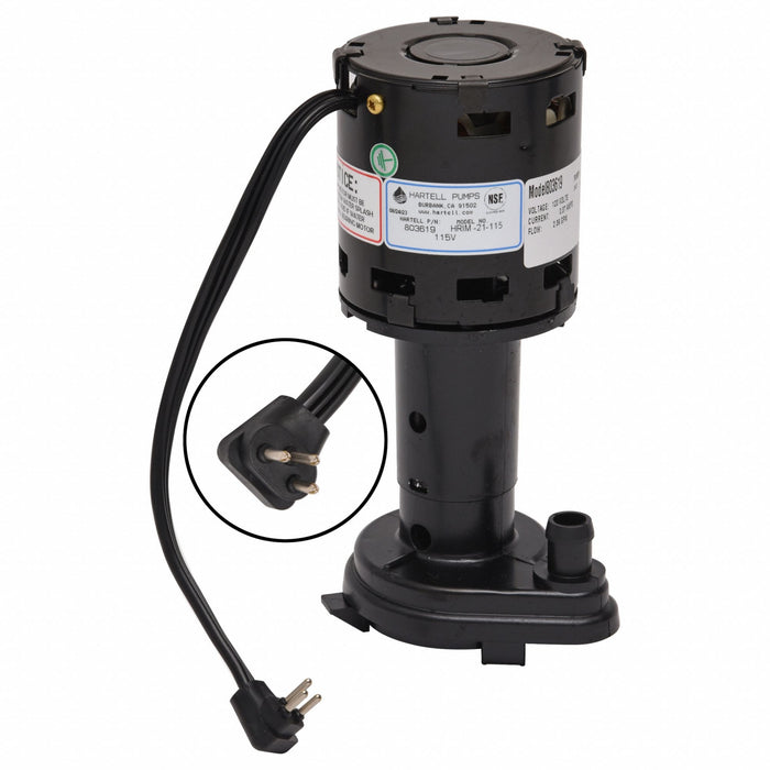 Ice Machine Pump Screened Intake 1/3 hp