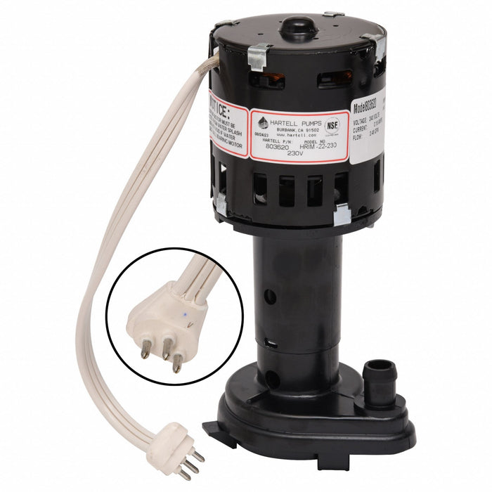 Ice Machine Pump Screened Intake 1/6 hp