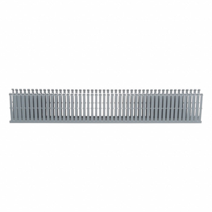 Wire Duct Narrow Slot Gray 1.75 W x 4 D