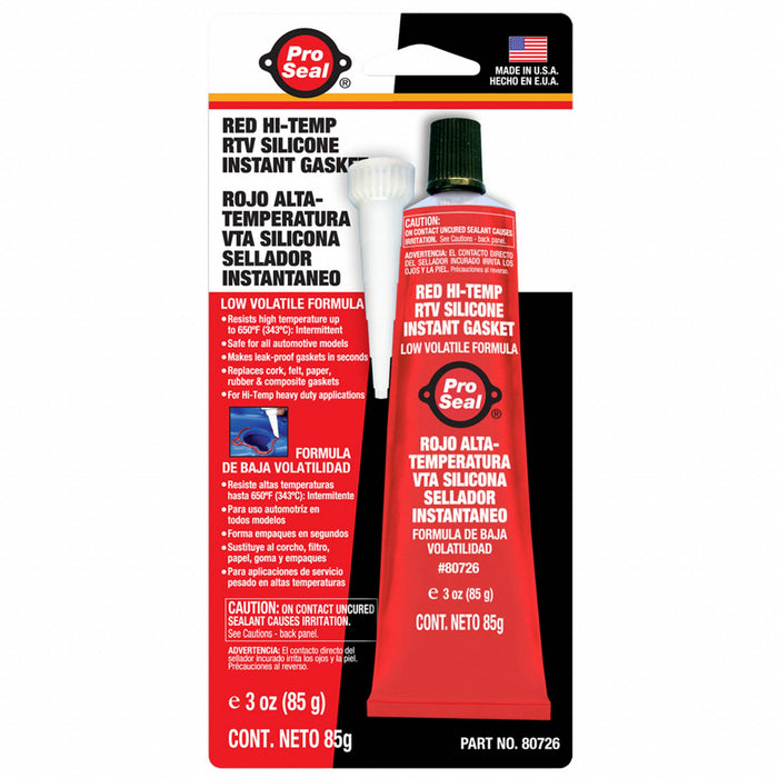 K8530 RTV Gasket Maker 3 oz Red