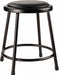 Black Vinyl Stool 18 Welded Tube Leg