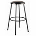 Black Vinyl Stool 30 Welded Tube Leg