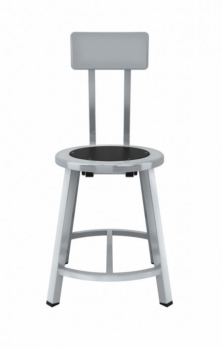 Black Center Metal Stool Back 18 