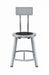 Black Center Metal Stool Back 18 