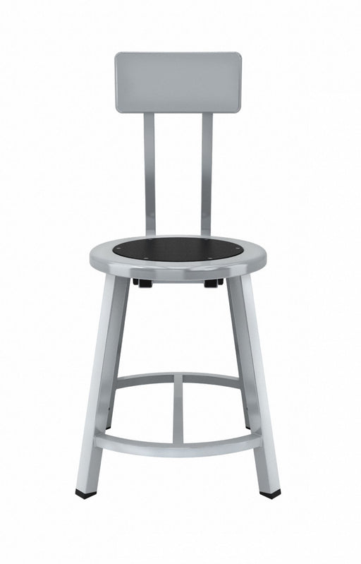 Black Center Metal Stool Back 18 
